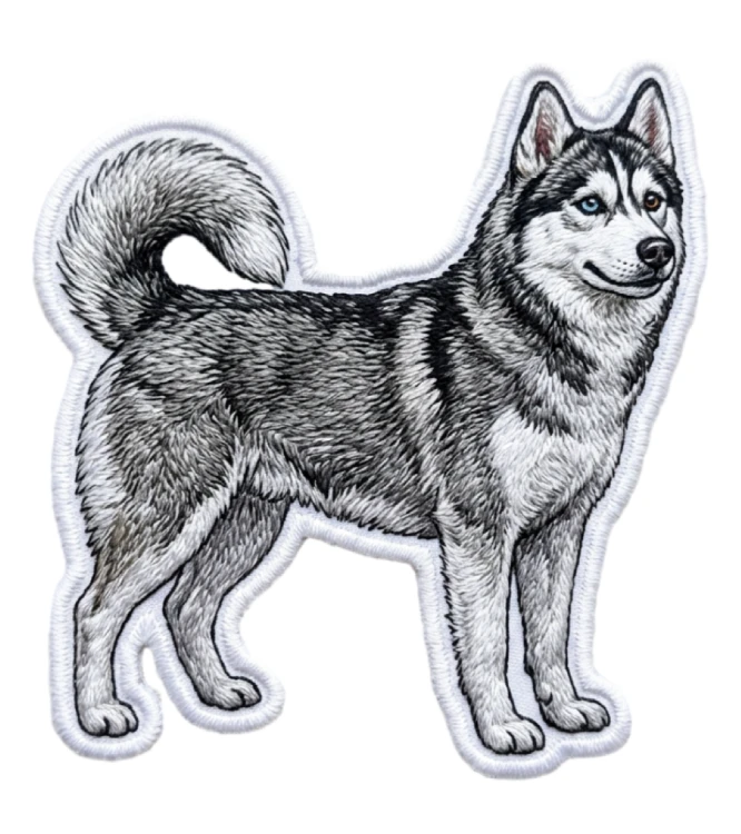 Husky Naszywka T-shirt oversize