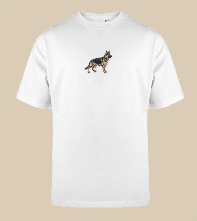 Owczarek Niemiecki Naszywka T-shirt oversize