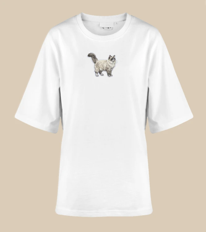Ragdoll Naszywka T-shirt oversize