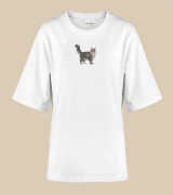 Maine Coon Naszywka T-shirt oversize