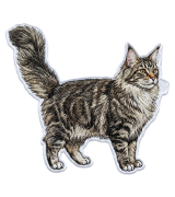 Maine Coon Naszywka T-shirt oversize