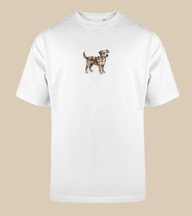 Kundelek Mały Naszywka T-shirt oversize