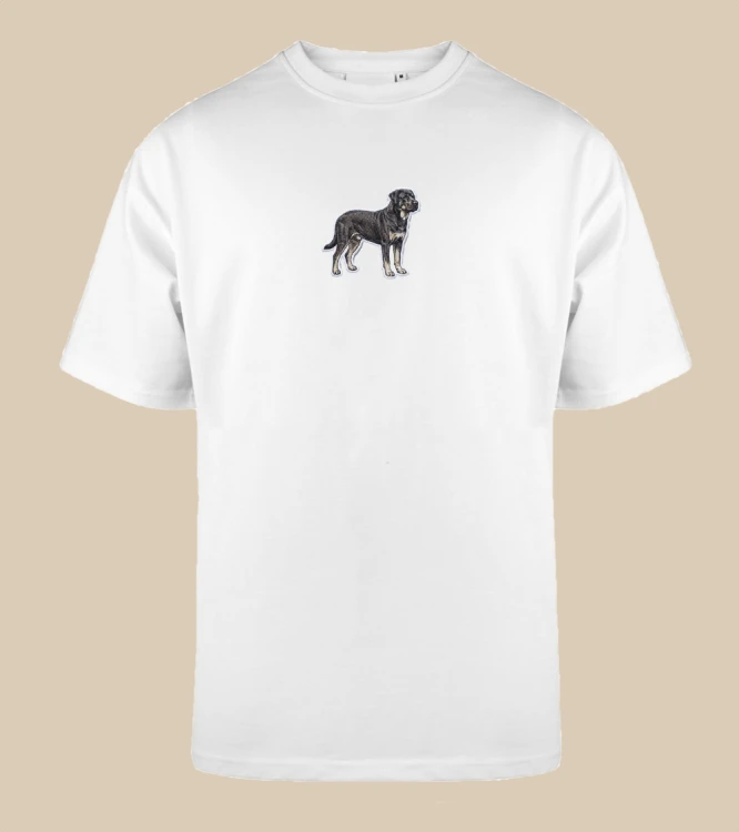 Kundelek Duży Naszywka T-shirt oversize
