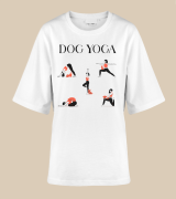 Dog Yoga T-shirt oversize