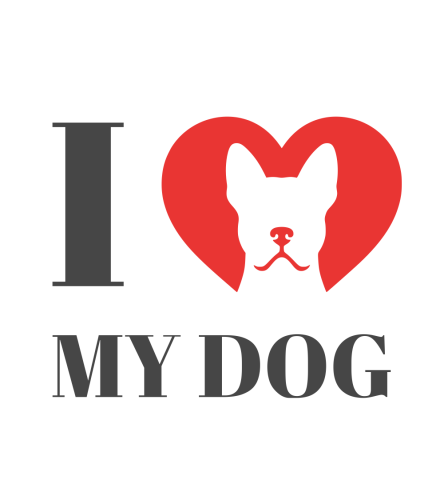 I Love My Dog T-shirt oversize
