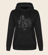 Shih Tzu Outline 2 Bluza z kapturem