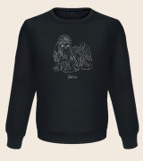 Shih Tzu Outline 2 Bluza unisex