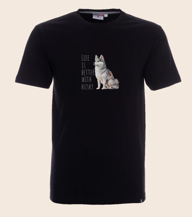 Life Is Better With Husky T-shirt
