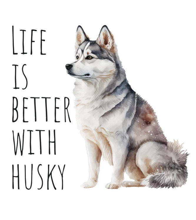Life Is Better With Husky T-shirt
