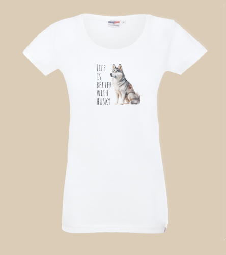 Life Is Better With Husky T-shirt