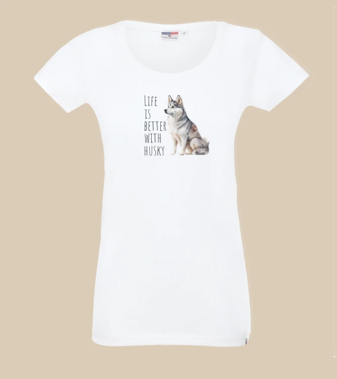 Life Is Better With Husky T-shirt