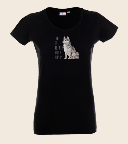 Life Is Better With Husky T-shirt