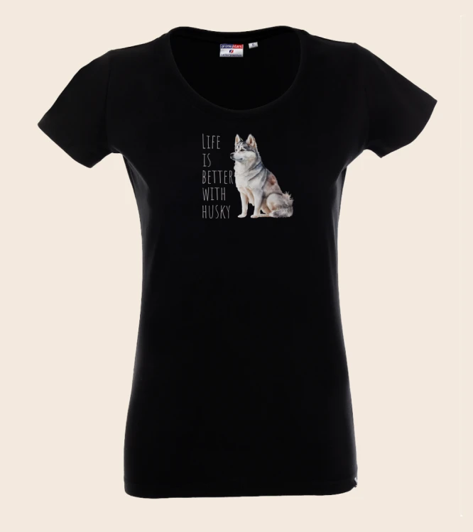 Life Is Better With Husky T-shirt