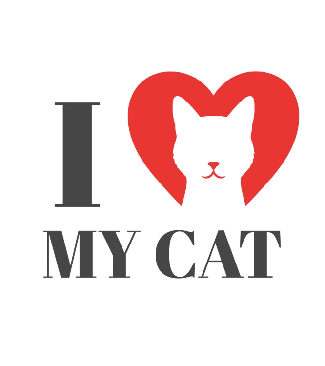 I Love My Cat T-shirt oversize