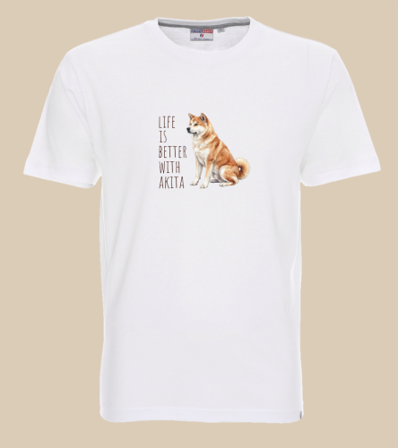 Life Is Better With Akita Inu T-shirt