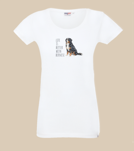 Life Is Better With Berneński Pies Pasterski T-shirt