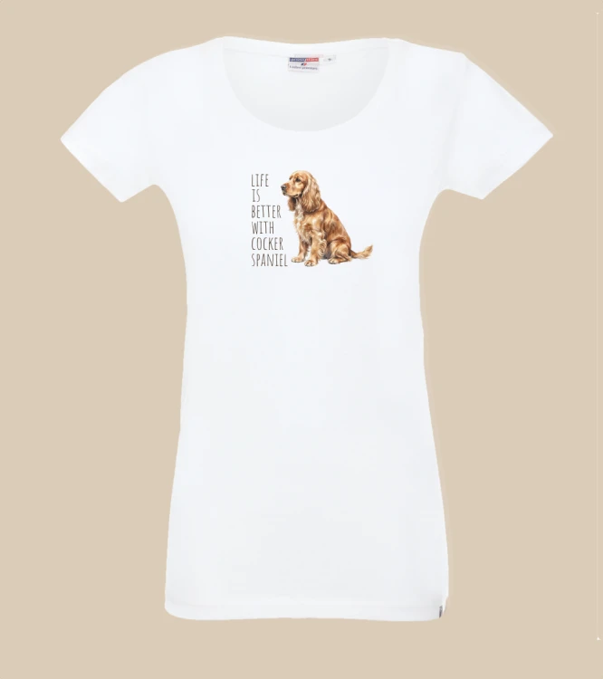 Life Is Better With Cocker Spaniel T-shirt