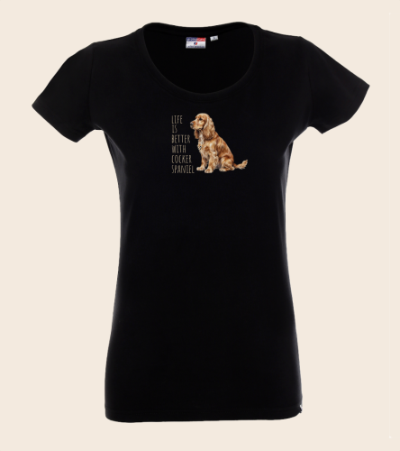 Life Is Better With Cocker Spaniel T-shirt