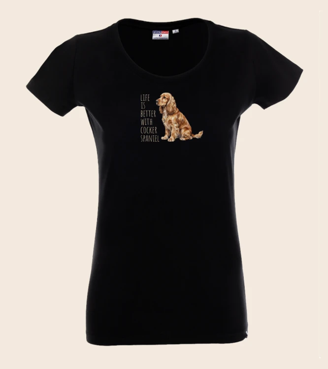 Life Is Better With Cocker Spaniel T-shirt