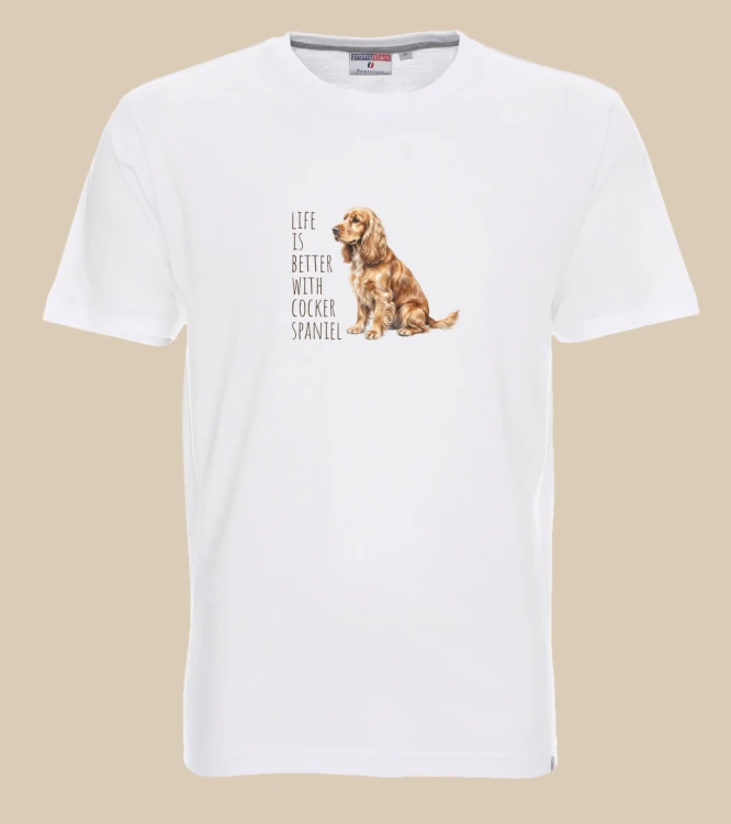 Life Is Better With Cocker Spaniel T-shirt