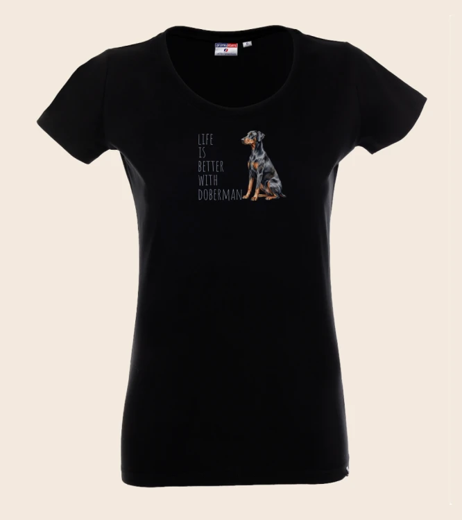 Life Is Better With Doberman T-shirt