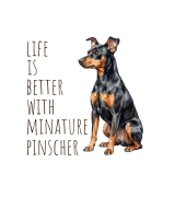 Life Is Better With Pinczer Miniaturowy T-shirt