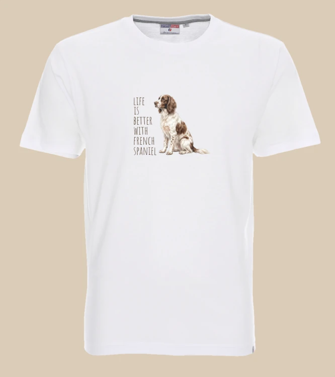 Life Is Better With Spaniel Francuski T-shirt
