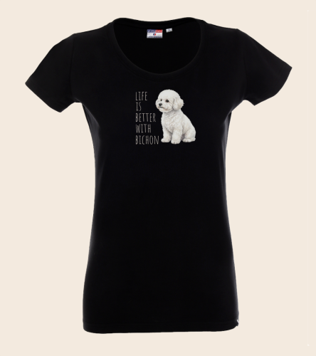 Life Is Better With Bichon T-shirt
