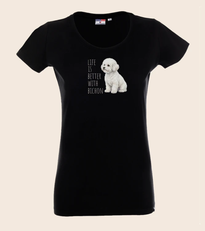 Life Is Better With Bichon T-shirt