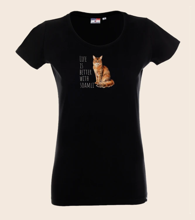 Life Is Better With Kot Somalijski T-shirt