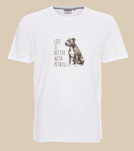 Life Is Better With Pitbull T-shirt
