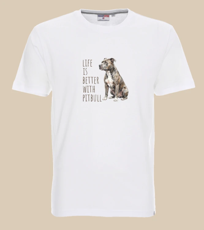 Life Is Better With Pitbull T-shirt