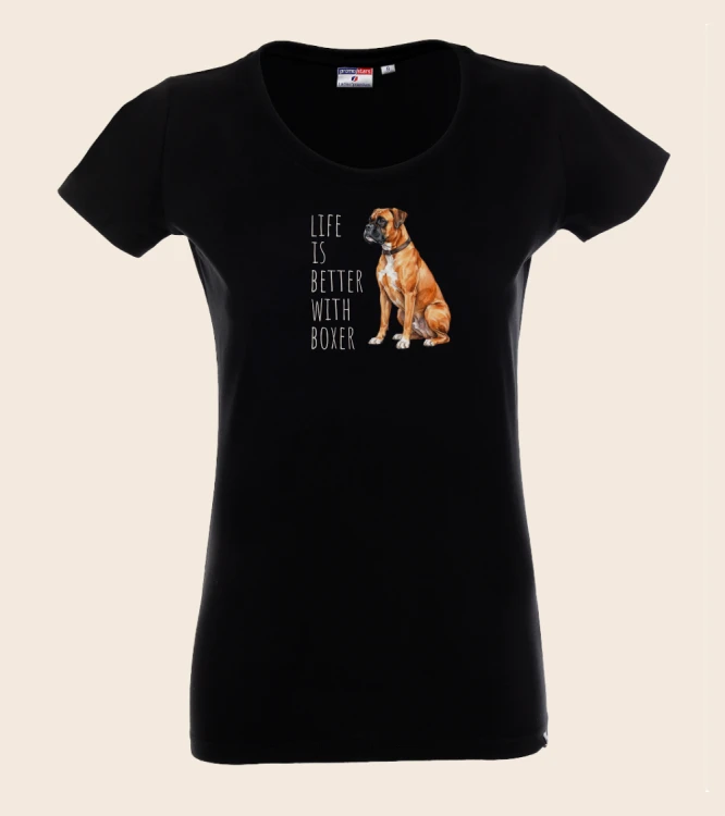 Life Is Better With Bokser T-shirt