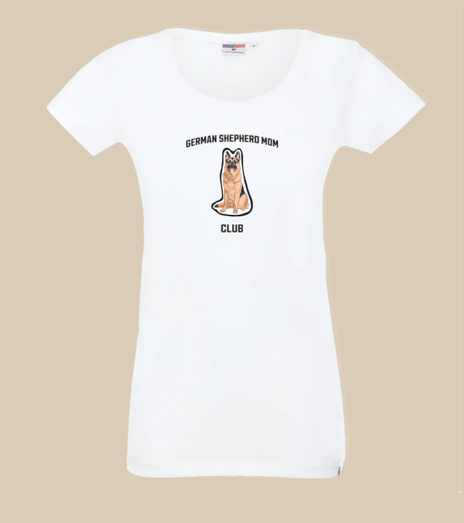 Owczarek Niemiecki Mom Club T-shirt