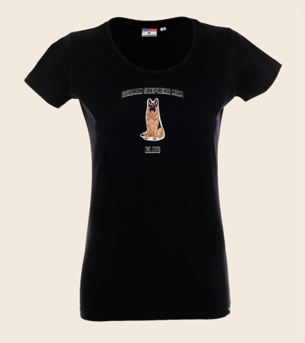 Owczarek Niemiecki Mom Club T-shirt