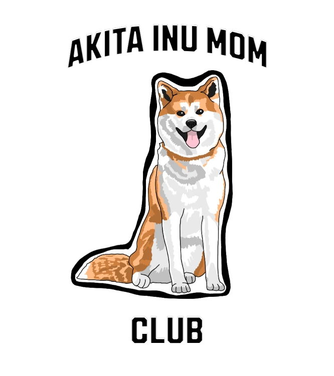 Akita Inu Mom Club T-shirt