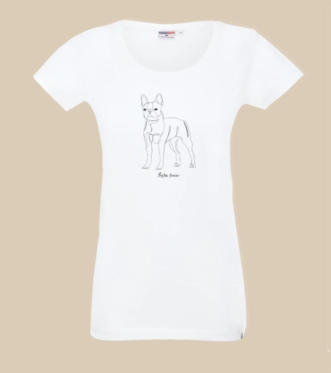 Boston Terrier Outline T-shirt