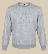 Chaotic Cat Outline Bluza unisex