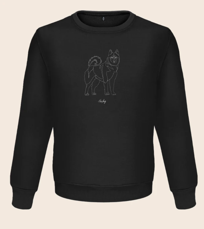 Husky Outline Bluza unisex
