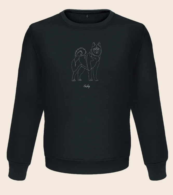Husky Outline Bluza unisex