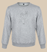 Husky Outline Bluza unisex