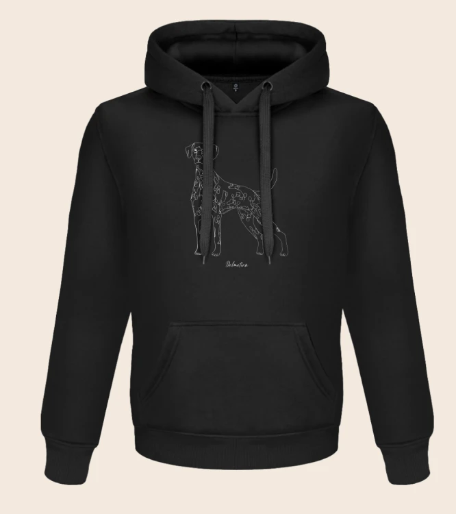 Dalmatyńczyk Outline Bluza z kapturem