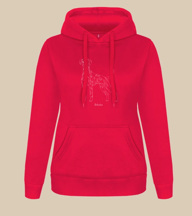 Dalmatyńczyk Outline Bluza z kapturem