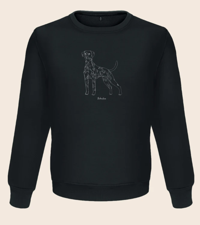 Dalmatyńczyk Outline Bluza unisex