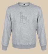 Dalmatyńczyk Outline Bluza unisex