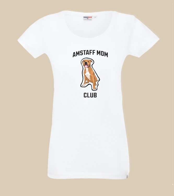 Amstaff Mom Club T-shirt