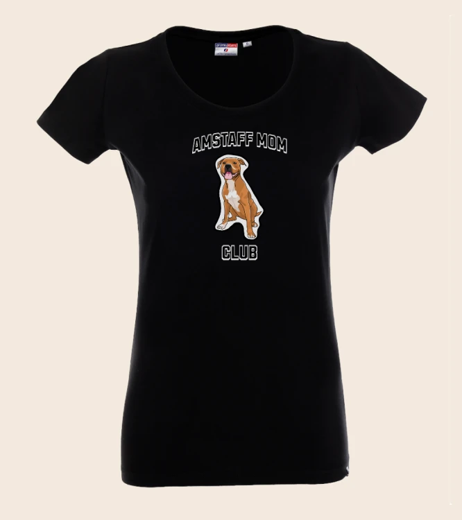 Amstaff Mom Club T-shirt