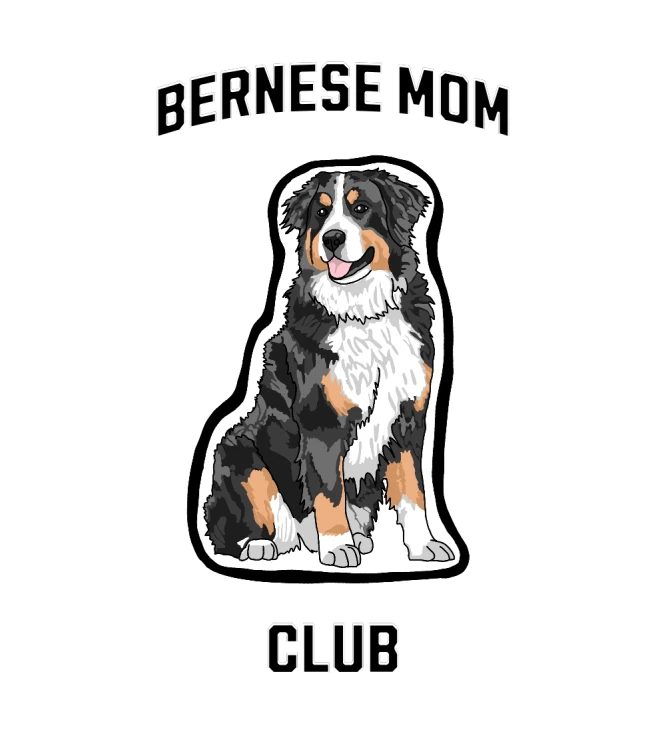 Berneński Pies Pasterski Mom Club T-shirt