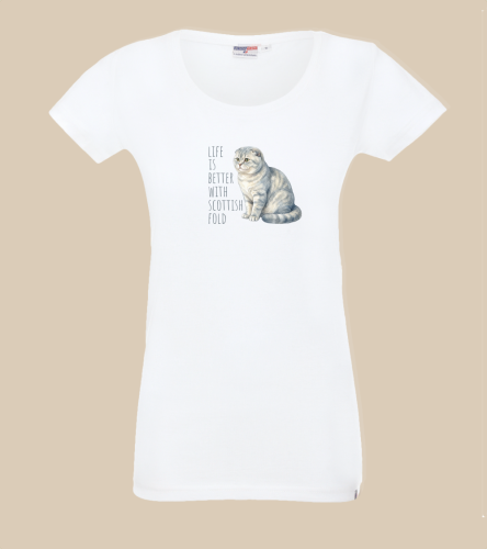 Life Is Better With Szkocki Zwisłouchy T-shirt