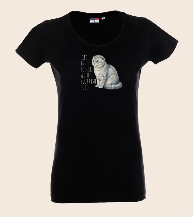 Life Is Better With Szkocki Zwisłouchy T-shirt